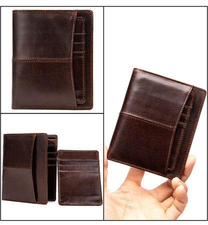 Men's Wallet Cow Leather Genuine Leather Separable Men's Wallet Card Bag 