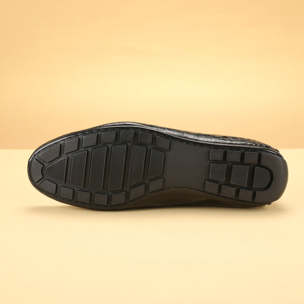 Crocodile leather genuine leather men's moccasins casual leather shoes business men's shoes 