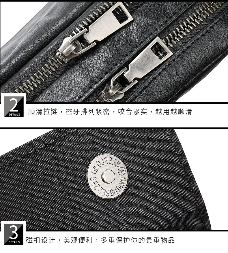Men's Shoulder Bag Made of Genuine Cowhide Leather Casual Fashion Men's Crossbody Bag 
