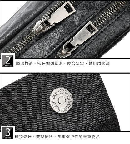 Men's Shoulder Bag Made of Genuine Cowhide Leather Casual Fashion Men's Crossbody Bag 