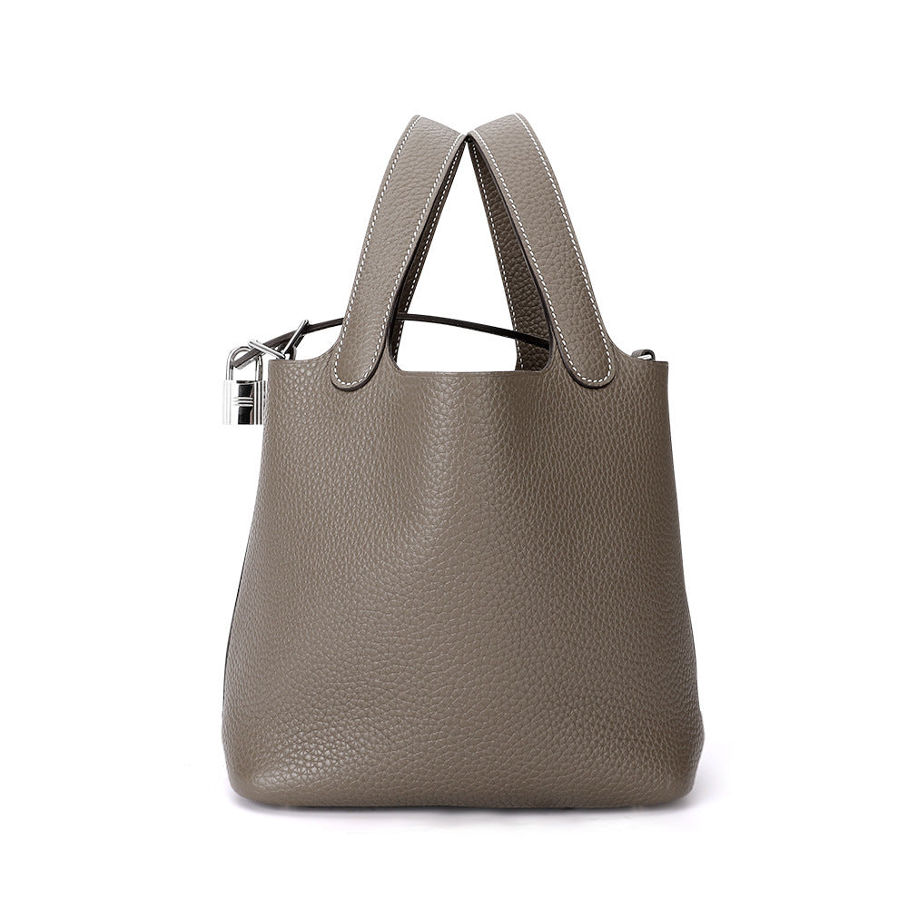 Women's Leather Tote Bag Cowhide Gyukawa Handbag Fashion