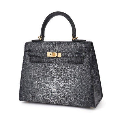 Stingray leather bag ladies genuine leather shoulder bag handbag crossbody bag goes with anything