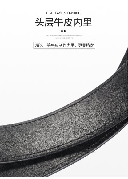 New Men's Belt Crocodile Skin Genuine Leather Unjointed Fashion Casual Men's Belt 