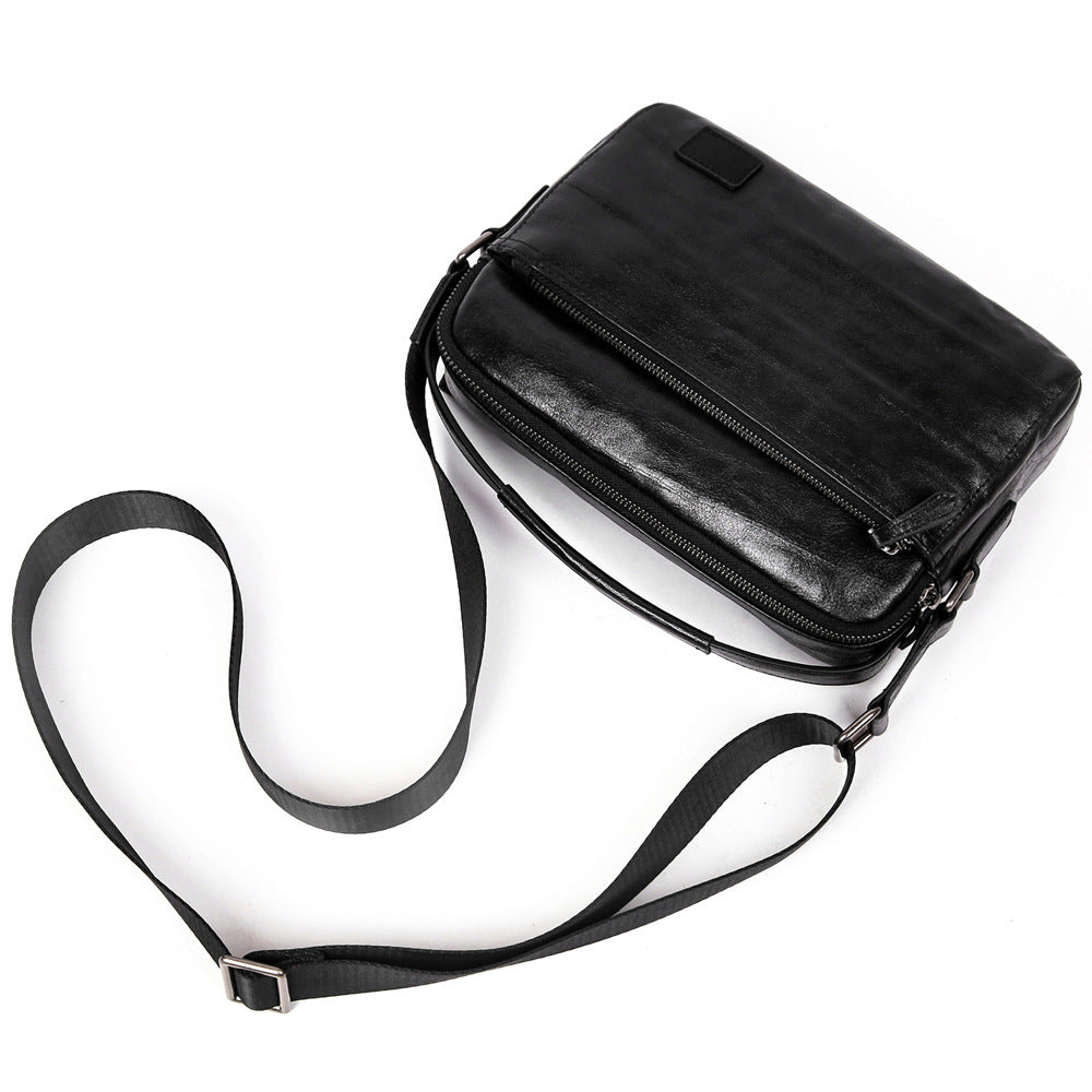 Men's shoulder bag, genuine cowhide leather, business commuting handbag, handbag, crossbody bag for men 
