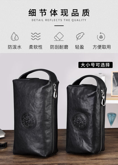 Men's Handbag Genuine Leather Cowhide Large Capacity Business High Quality Fashion Men's Bag 