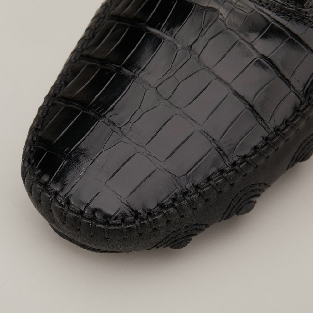New Crocodile Belly Skin Men's Shoes Genuine Leather Moccasins Men's Leather Shoes 