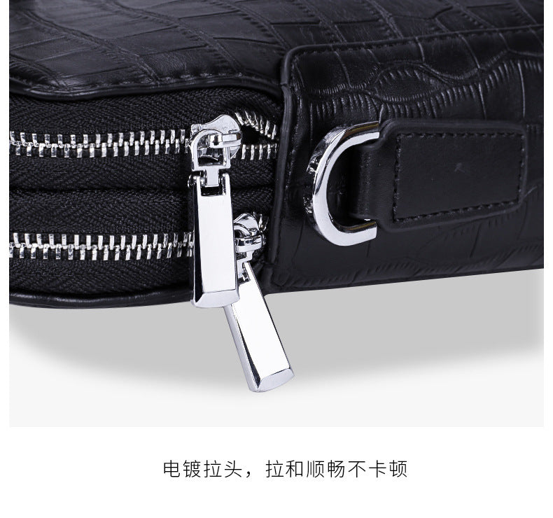 Men's Handbag Fashion Shoulder Bag Genuine Cowhide Leather Computer Bag Business Large Capacity Crossbody Briefcase 