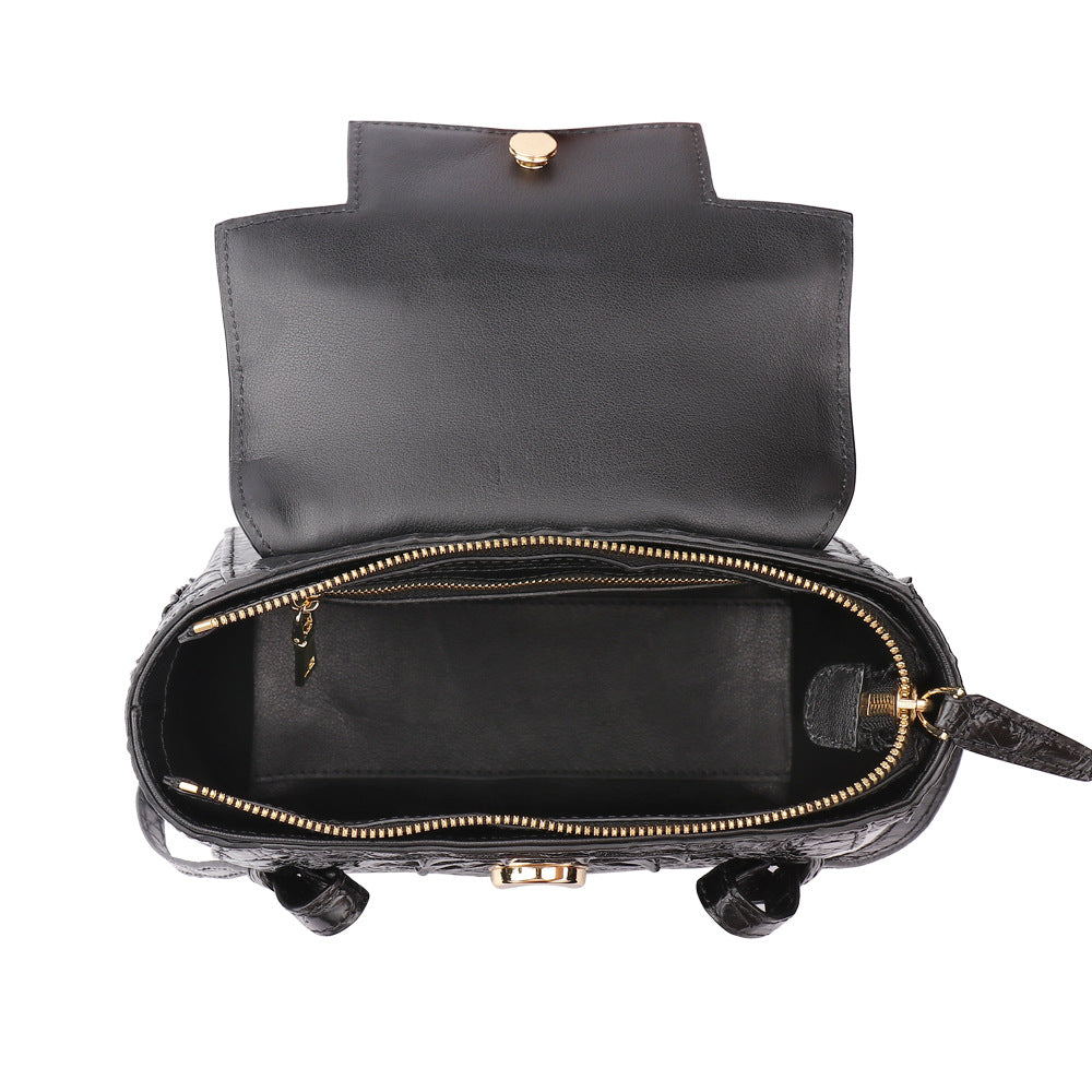 Fashion new Siamese crocodile skin large capacity ladies bag shoulder cross bag handbag 2way bag