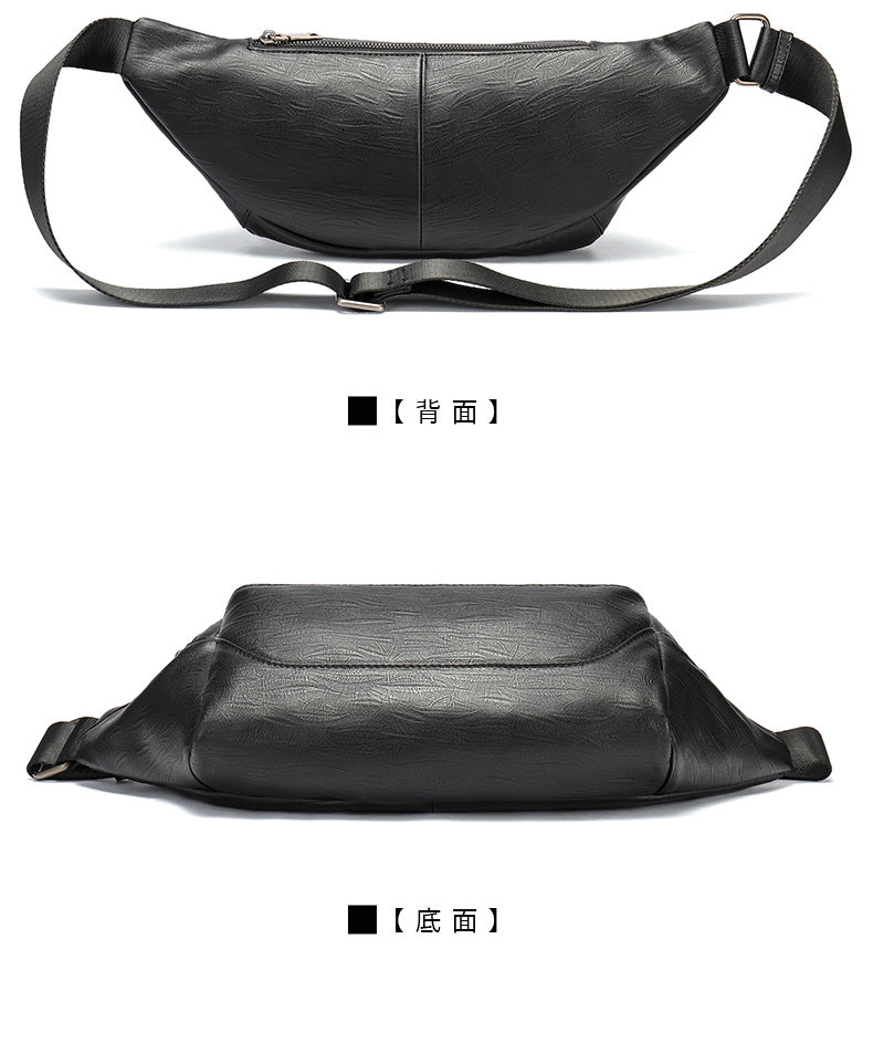 Men's Waist Bag Sports Fashion Casual Commuting Bust Bag Shoulder Bag 