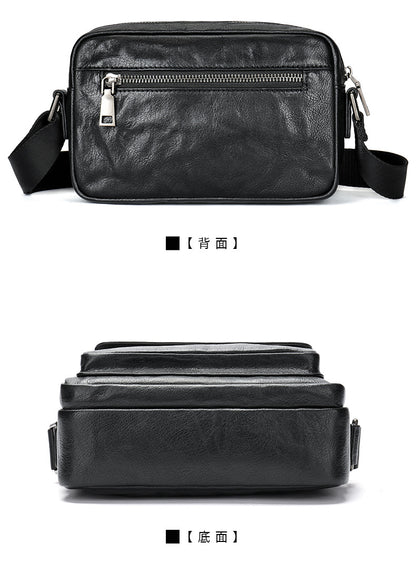 Men's Shoulder Bag Made of Genuine Cowhide Leather Casual Fashion Men's Crossbody Bag 