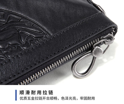 Men's Handbag Cow Leather Large Capacity Business Casual Fashion Men's Bag 