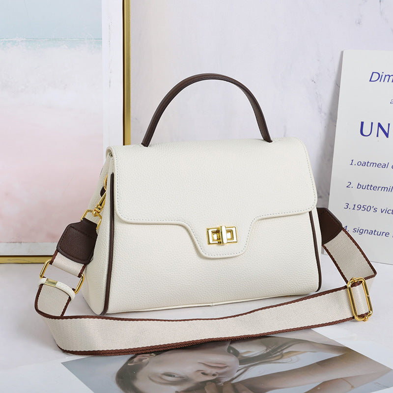 Genuine leather ladies bag cowhide commuter bag fashion large capacity shoulder shoulder handbag