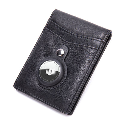 Men's wallet cowhide genuine leather retro business card holder card bag for men 