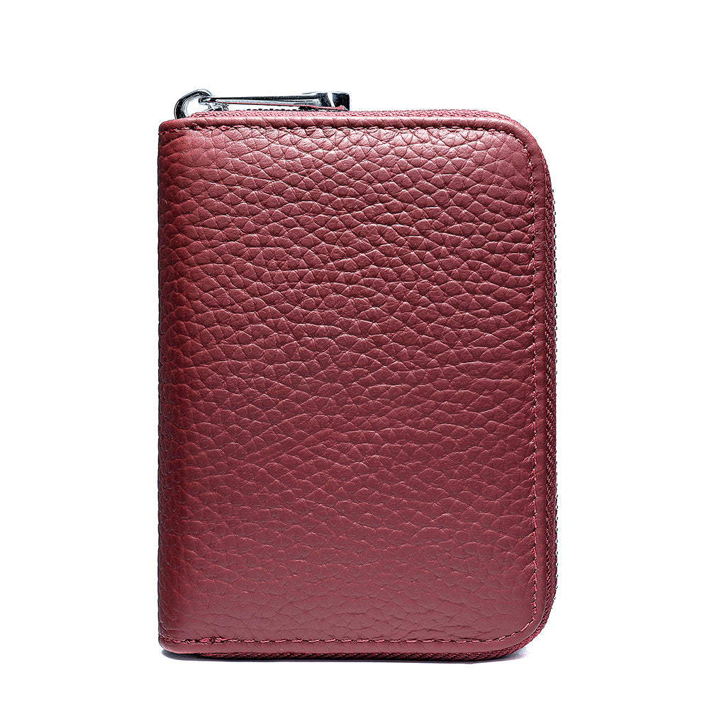 Men's wallet cowhide anti-theft brush coin purse card bag multifunctional men's wallet handbag 