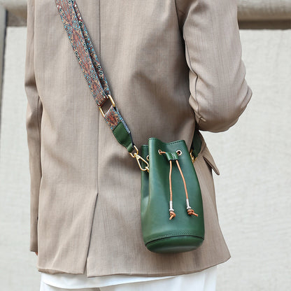 Genuine leather shoulder bag women's bag fashion crossbody bag cowhide Gyukawa