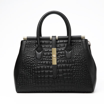 Genuine leather women's tote bag Stylish cowhide handbag Women's shoulder bag Goes with anything