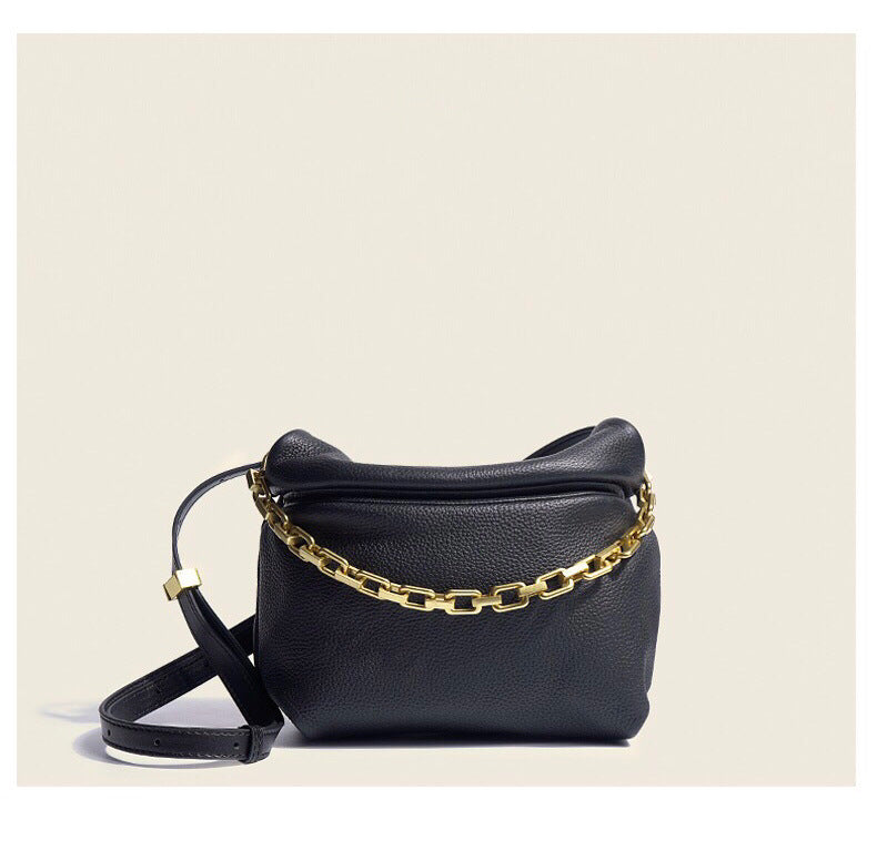 Cowhide bag women simple design chain bags shoulder bag messenger bag
