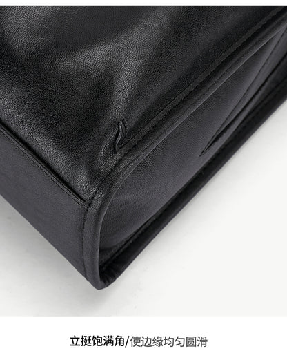 Men's Shoulder Bag Cowhide Genuine Leather Fashion Casual Commuting Crossbody Bag for Men 