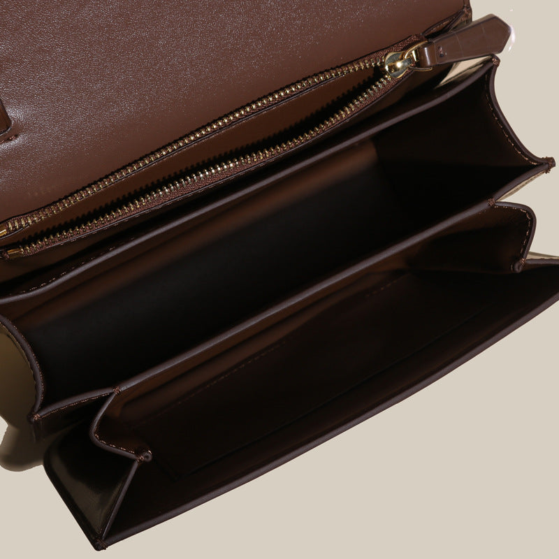 Bag Women Tofu Bag Genuine Leather Women Bag Luxury Retro Box Small Square Bag Crossbody Bag Goes with Anything