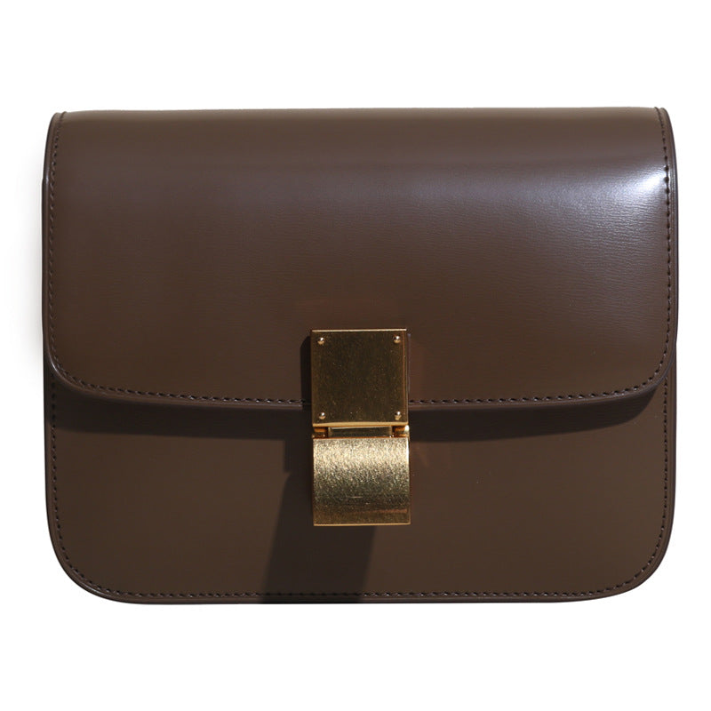 Bag Women Tofu Bag Genuine Leather Women Bag Luxury Retro Box Small Square Bag Crossbody Bag Goes with Anything
