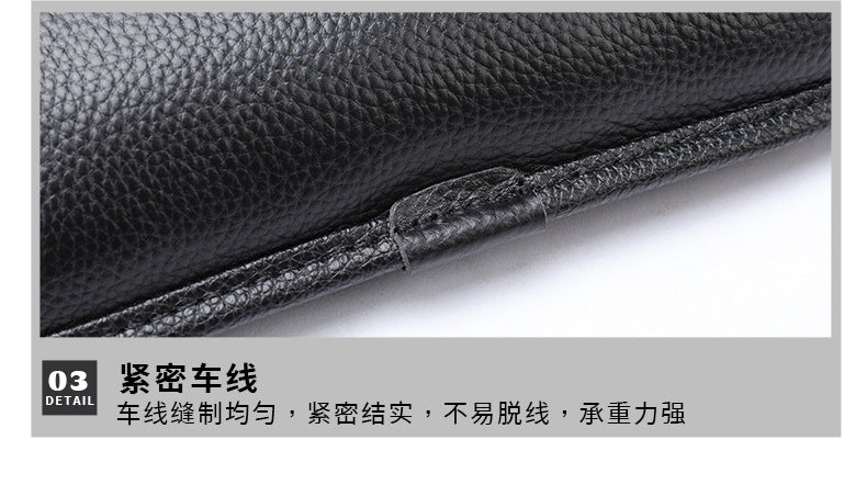 Men's Shoulder Bag Genuine Cowhide Leather Simple Fashion Men's Crossbody Bag 