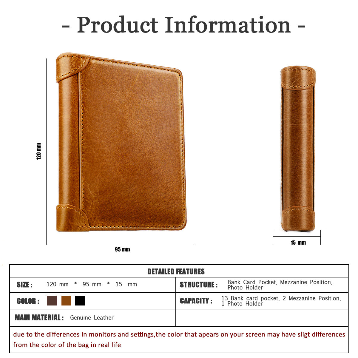 Men's wallet genuine cowhide leather RFID anti-theft brush large capacity multi-functional men's wallet 