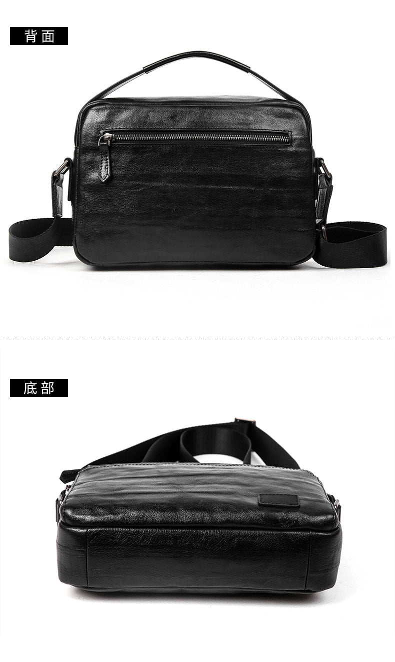Men's shoulder bag, genuine cowhide leather, business commuting handbag, handbag, crossbody bag for men 