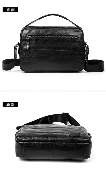 Men's shoulder bag, genuine cowhide leather, business commuting handbag, handbag, crossbody bag for men 