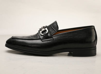 Crocodile skin genuine leather men's leather shoes moccasins fashion casual suit shoes 