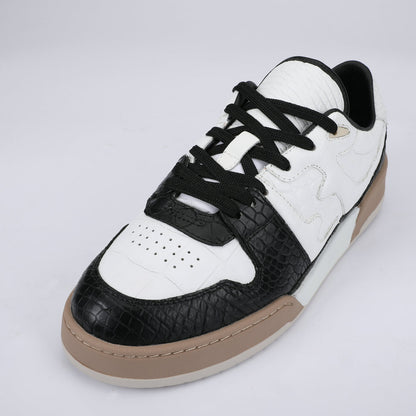 2023 New Crocodile Skin Genuine Leather Men's Shoes Fashion Casual Sports Shoes 