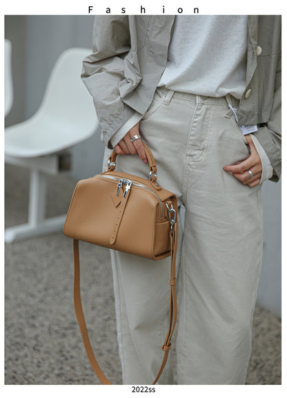 Genuine leather women's handbag fashion accessory bag cowhide shoulder bag that goes with anything