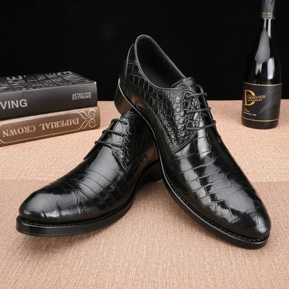 Crocodile Belly Skin Men's Leather Shoes Made of Genuine Leather Luxury Formal Business Shoes 