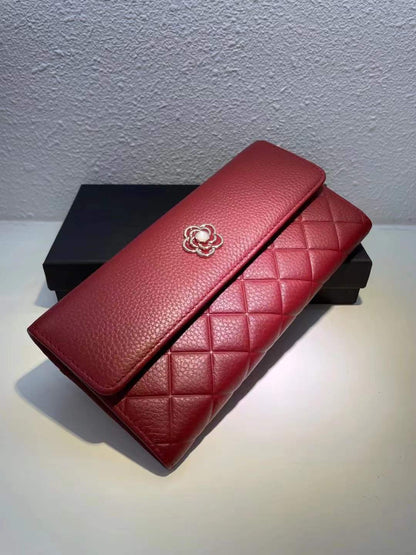 Ladies wallet cowhide clutch bag mobile pouch long wallet genuine leather wallet fashion