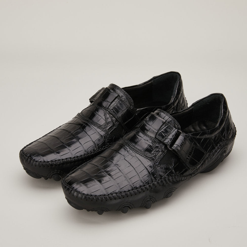 New Crocodile Belly Skin Men's Shoes Genuine Leather Moccasins Men's Leather Shoes 
