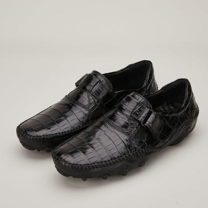 New Crocodile Belly Skin Men's Shoes Genuine Leather Moccasins Men's Leather Shoes 