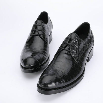 Crocodile Belly Skin Men's Leather Shoes Made of Genuine Leather Luxury Formal Business Shoes 