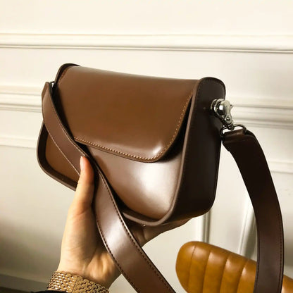Genuine Leather Women Bag Crossbody Bag Women Retro Shoulder Bag Crossbody Bag Goes with Anything
