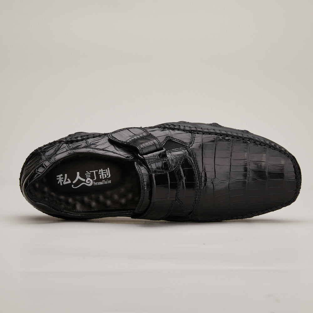 New Crocodile Belly Skin Men's Shoes Genuine Leather Moccasins Men's Leather Shoes 