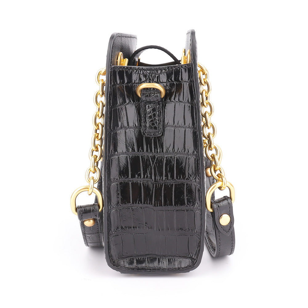 Genuine leather bag ladies casual crossbody bag fashion shoulder bag that goes with everything