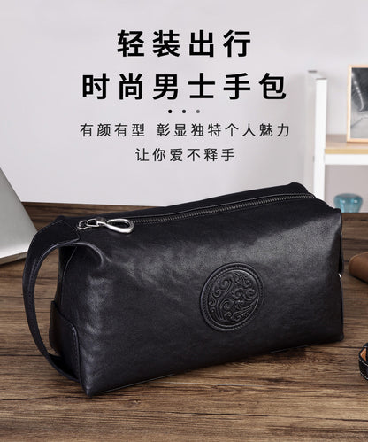 Men's Handbag Genuine Leather Cowhide Large Capacity Business High Quality Fashion Men's Bag 