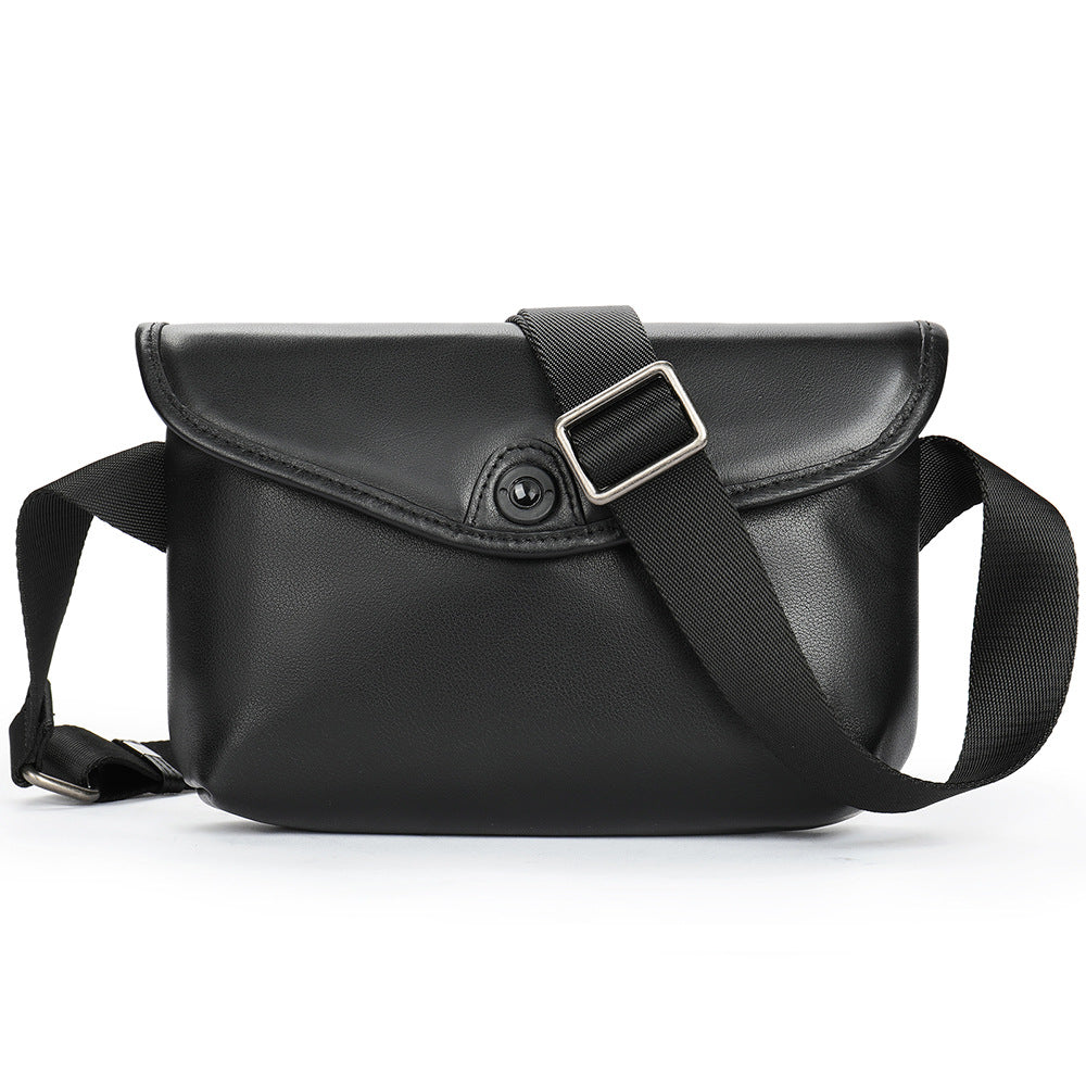 Men's Shoulder Bag Made of Cowskin Genuine Leather High Quality Waterproof Fashion Men Crossbody Bag 