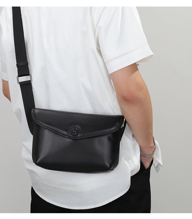 Men's Shoulder Bag Made of Cowskin Genuine Leather High Quality Waterproof Fashion Men Crossbody Bag 