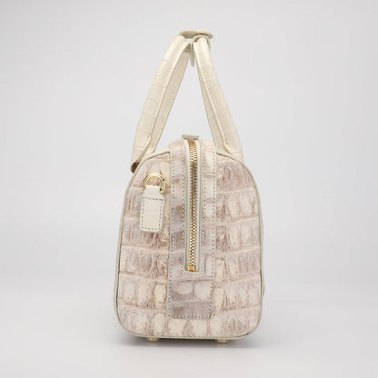 Siamese crocodile skin women's bag genuine leather bag pillow bag crossbody bag 2way bag fashion 