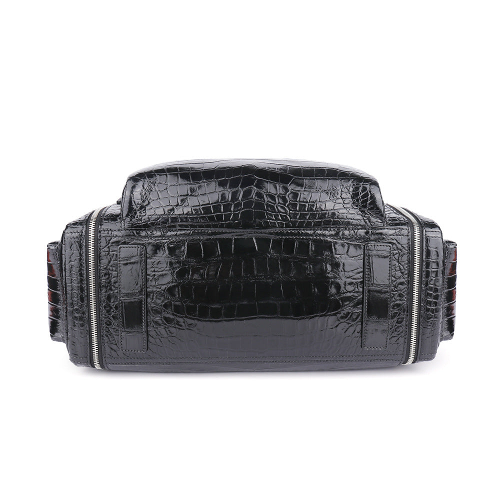 Large Capacity Travel Bag Leather Crocodile Leather Men's Bag Manufacturer Wholesale 