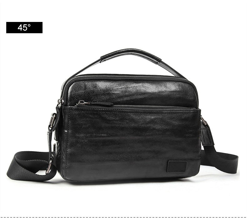 Men's shoulder bag, genuine cowhide leather, business commuting handbag, handbag, crossbody bag for men 