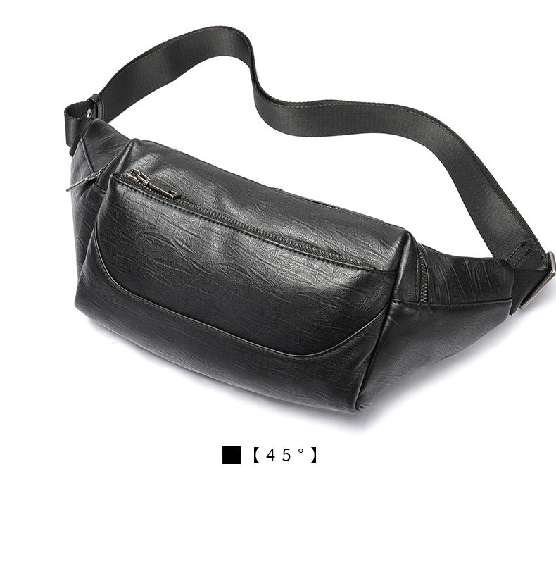 Men's Waist Bag Sports Fashion Casual Commuting Bust Bag Shoulder Bag 