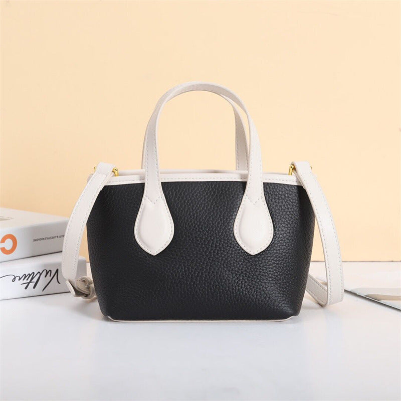 Zipper Women's Shoulder Bag Large Capacity Crossbody Bag Cowhide Bag Women's Handbag Fashion