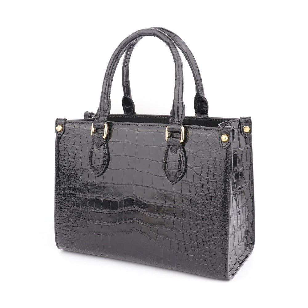 Crocodile leather women's bag casual leather bag ladies bag diagonal shoulder bag 