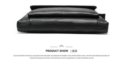 Men's Clutch Bag Genuine Cowhide Leather Vintage Large Capacity DIY Men's Wrist Bag Handbag 