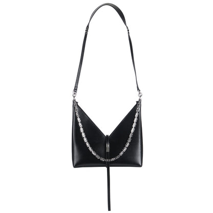 V-shaped chain bag armpit bag genuine leather shoulder bag fashionable women's bag